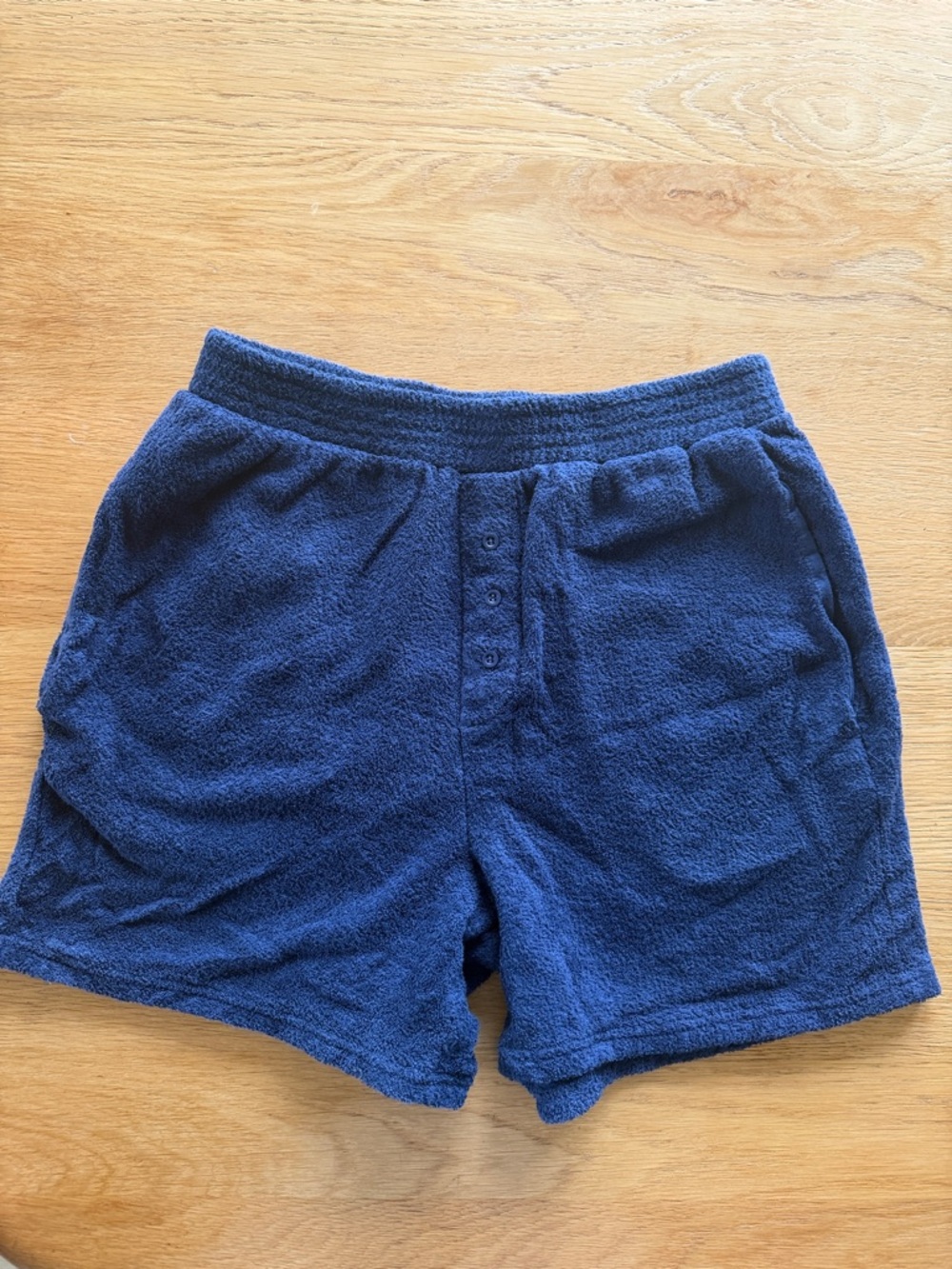 Men’s American Vintage Navy Blue Terry Shorts